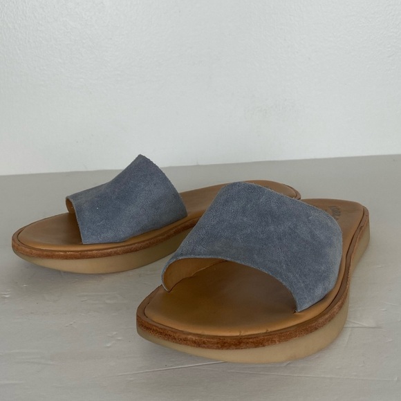 Kork Ease Women's Slip On Sandals Size 6 M Suede Blue Summer Boho Casual Comfort - Picture 3 of 8